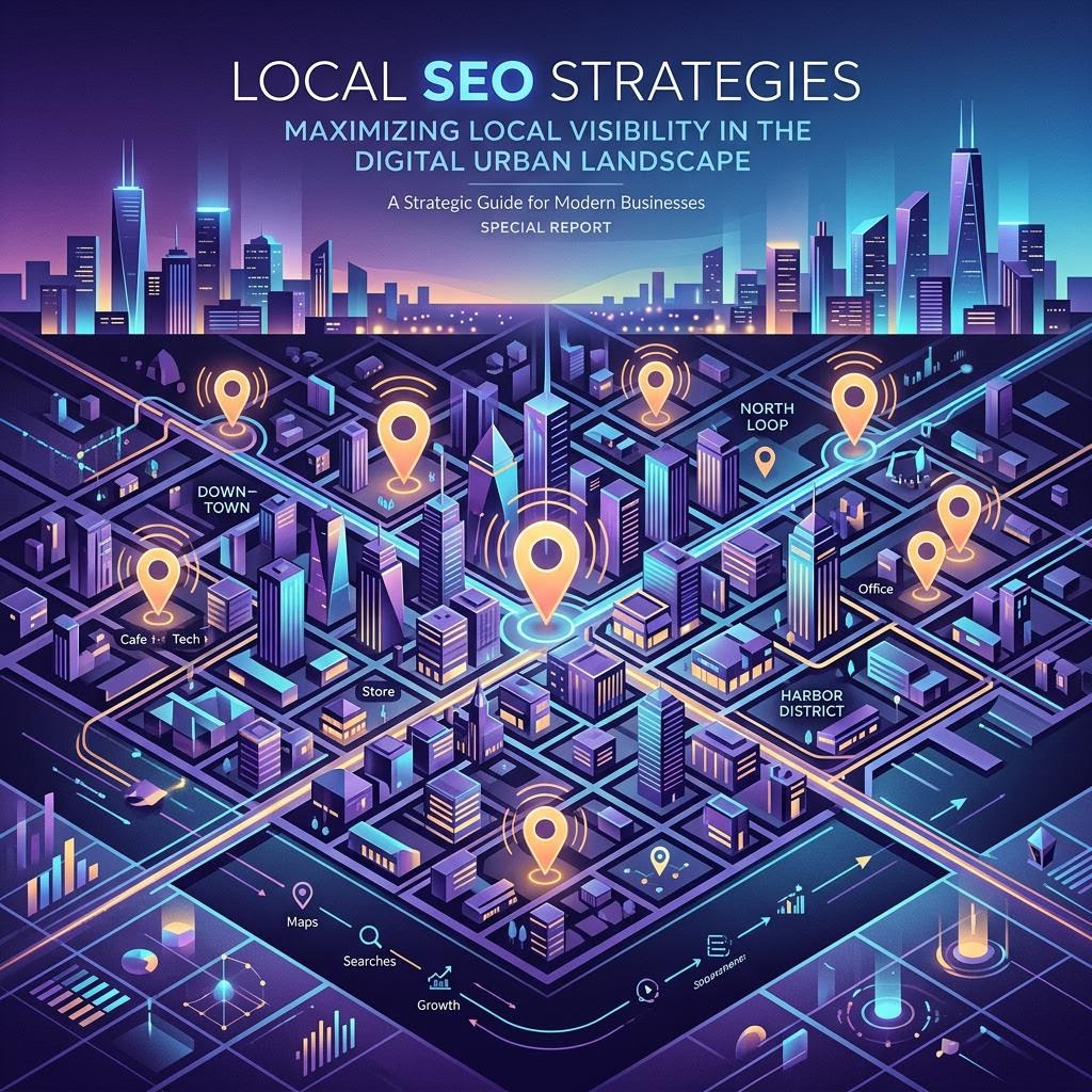 Houston neighborhood map used for local keyword research